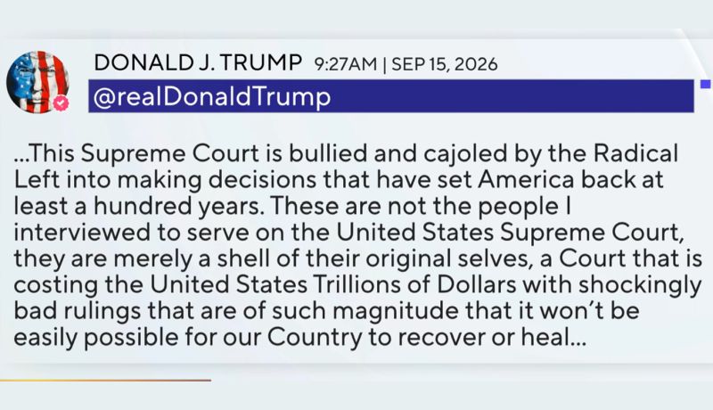 News from the USA. September 15, 2026